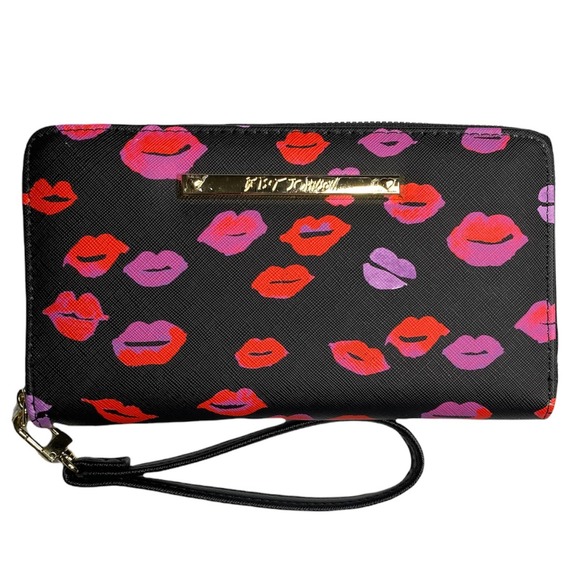 Betsey Johnson Handbags - Betsey Johnson Kiss Kiss Zip Around Wallet